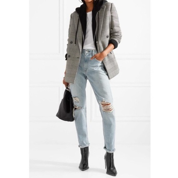 Alexander Wang Black Studded Leather Ankle Boots - Picture 3 of 6